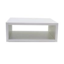 Mesa Suspensa De Cabeceira Aparador Mdf Branca 35X13X20 Branco