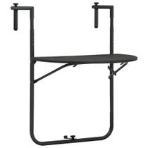 Mesa suspensa de varanda vidaXL com altura ajustável marrom Mesa suspensa de varanda vidaXL com altura ajustável marrom