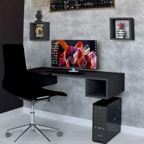 Mesa Suspensa Fechada Nichos Quadrados Computador Trabalho Home Office MDF Mesa Suspensa Fechada Nichos Quadrados Computador Trabalho Home Office MDF