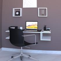 Mesa Suspensa Funcional Computador Trabalho Escritório Quarto MDF Nicho