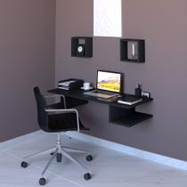 Mesa Suspensa Nichos Mdf Trabalho Home Office Computador Pc