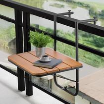 Mesa suspensa VEVOR Balcony Railing 23x40cm com ajuste de 4 níveis Mesa suspensa VEVOR Balcony Railing 23x40cm com ajuste de 4 níveis