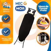 Mesa Tábua de Passar Preta Com Suporte Para o Ferro de Passar Regulagem de Altura