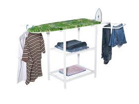 Mesa Tabua Passar Roupa Cabideiro Com Prateleira Porta Calça