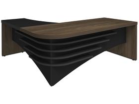 Mesa Tamburato Diretor em L Escritório Home Office Mesa Tamburato Diretor em L Escritório Home Office