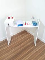 Mesa Tampo Em Vidro Com Armário Mesa Tampo Em Vidro Com Armário