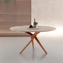 Mesa Tampo Texturizado 135x135cm Madeira Maciça Hope Mesa Tampo Texturizado 135x135cm Madeira Maciça Hope