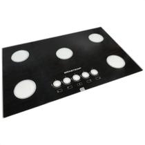 Mesa Tampo Vidro Fogão Cooktop Brastemp 5 Bocas BDD75AE