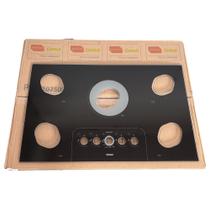 Mesa Tampo Vidro Fogão Cooktop Consul CD075AE 5 Bocas