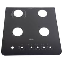 Mesa Tampo Vidro Fogão de Piso Fischer Gran Cheff 4 Bocas