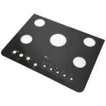 Mesa Tampo Vidro Fogão Embutir Fischer 5 Bocas Gran Cheff TC