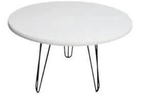 Mesa Tati Branco Redonda 52cm Mdf Canto Lateral Centro Mesa Tati Branco Redonda 52cm Mdf Canto Lateral Centro