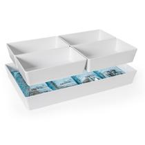 Mesa Térmica Fria 50x30 Melamina 4 Cuba Gelo Gel Gourmet Mix