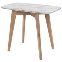 Mesa The Bianco Collection CIMA 31x53 cm Mármore com Pernas de Carvalho Mesa The Bianco Collection CIMA 31x53 cm Mármore com Pernas de Carvalho