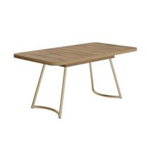 Mesa Toscana 6 Lugares Carraro Carvalho C/ Dourado