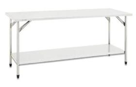 Mesa Total Aço Inox 430 Fritomaq 120x70cm Prateleira