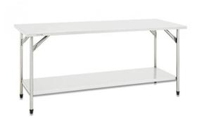 Mesa Total Aço Inox 430 Fritomaq 190x70cm Prateleira