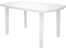 Mesa Tramontina Camboriú Branca em Polipropileno 135x84 cm
