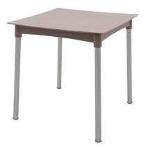 Mesa Tramontina Diana 70 cm em Polipropileno Camurça com Pernas de Alumínio Anodizado Mesa Tramontina Diana 70 cm em Polipropileno Camurça com Pernas de Alumínio Anodizado
