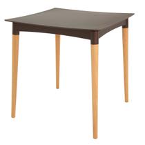 Mesa Tramontina Diana 70 cm em Polipropileno Marrom com Pernas de Madeira