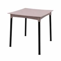 Mesa Tramontina Diana 70cm Camurça em Polipropileno Pernas de Alumínio Preto Mesa Tramontina Diana 70cm Camurça em Polipropileno Pernas de Alumínio Preto