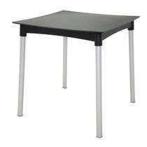 Mesa Tramontina Diana em Polipropileno Preto com Pernas Mesa Tramontina Diana em Polipropileno Preto com Pernas