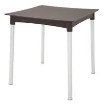Mesa Tramontina Laura Rattan em Polipropileno Marrom Mesa Tramontina Laura Rattan em Polipropileno Marrom
