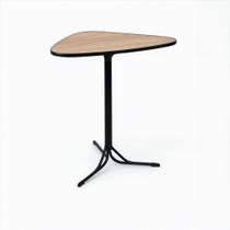 Mesa Triangular Alta para Lanchonete Gourmet Tampo 15mm Industrial 60x60 Amantea