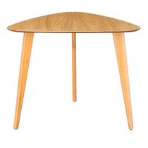 Mesa Trion Triangular De 90CM Na Cor Freijó