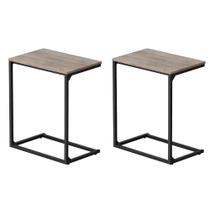 Mesa VASAGLE UZH2504036 Conjunto de 2 em forma de C 35x55x66 cm