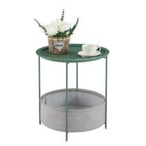 Mesa VECELO redonda com cesto de tecido impermeável