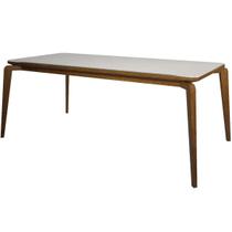 Mesa Veneza 180x90cm Minas Plac Cor Cinamomo Off White