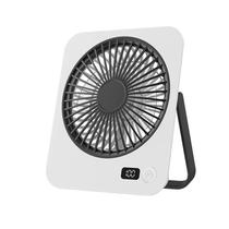 Mesa Ventilador USB para Casa Escritório Camping Ar Livre Ventilador Portátil com Display Digital Mesa Ventilador USB para Casa Escritório Camping Ar Livre Ventilador Portátil com Display Digital
