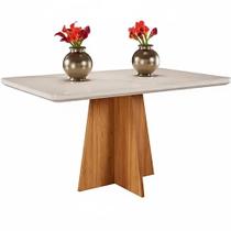 Mesa Viena 120x80cm Viero Cor Mel Off White