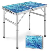 Mesa VILLEY dobrável de 61 cm, portátil, de alumínio, pequena