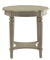 Mesa Yardlio French Redonda com Prateleira Inferior