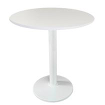 Mesa Zeta Ferro Branco 75 cm (Alt) Disco Redondo Tampo MDP Redondo 60 cm (Larg) x 2,5 cm (Alt) Branco Mesa Zeta Ferro Branco 75 cm (Alt) Disco Redondo Tampo MDP Redondo 60 cm (Larg) x 2,5 cm (Alt) Branco
