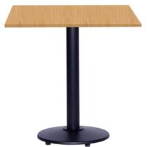 Mesa Zeta Ferro Preto 75 cm (Alt) Disco Redondo Tampo MDP Quadrado 70 cm (Larg) x 2,50 cm Alt Samba Mesa Zeta Ferro Preto 75 cm (Alt) Disco Redondo Tampo MDP Quadrado 70 cm (Larg) x 2,50 cm Alt Samba