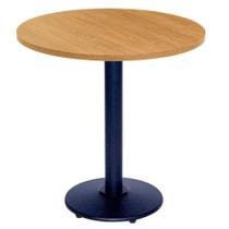 Mesa Zeta Ferro Preto 75 cm (Alt) Disco Redondo Tampo MDP Redondo 60 cm (Larg) x 2,5 cm (Alt) Samba