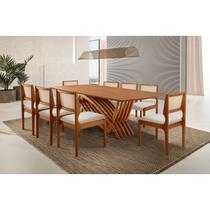 Mesa Zurick 2200 X 1100 com 8 Cadeiras Bari