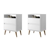 Mesas de Cabeceira 2 Gavetas Lotus Mesas de Cabeceira 2 Gavetas Lotus