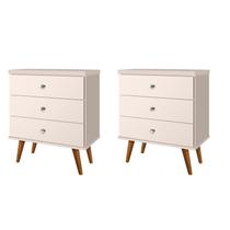 Mesas de Cabeceira 3 Gavetas Status