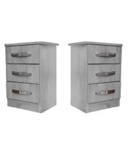 Mesas de Cabeceira cor Bianco - (Conjunto c/ 2 unidades)