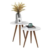 Mesas Laterais Bia Branco - PR Móveis