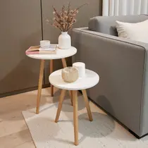 Mesas Redonda De Canto Lateral Retro Pe Palito - Kelan