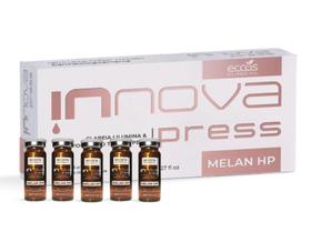 Mescla Innova Press MELAN HP Clareia, Ilumina e Uniformiza Tom de Pele 5un 8ml cada