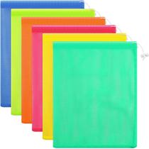 Mesh Stuff Sack Frienda, 6 peças, 28 x 38 cm, cordão de nylon