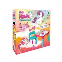 Mesinha com Cadeira Infantil: Unicórnio Mágico