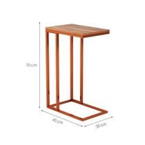 Mesinha de Apoio Canto Estilo Industrial