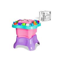 Mesinha de Atividades Didática Menina Baby Land Rosa Cardoso Toys